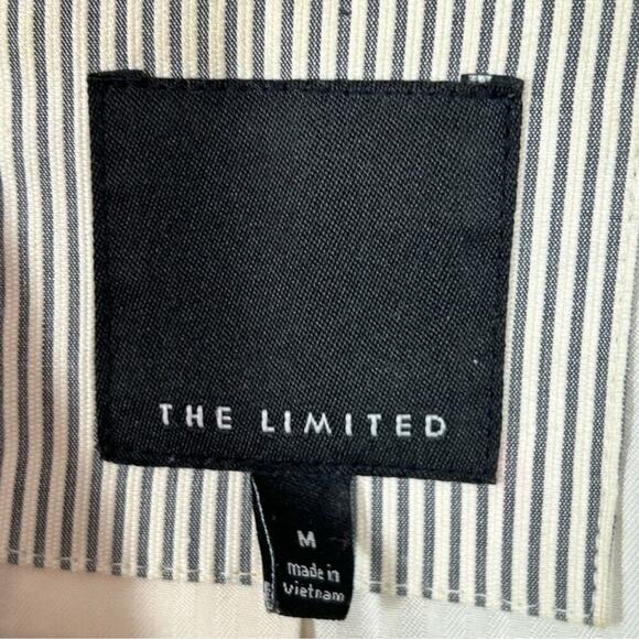 The Limited Heather Grey Pinstripe Blazer | Single Button | Size Medium - Picture 9 of 16